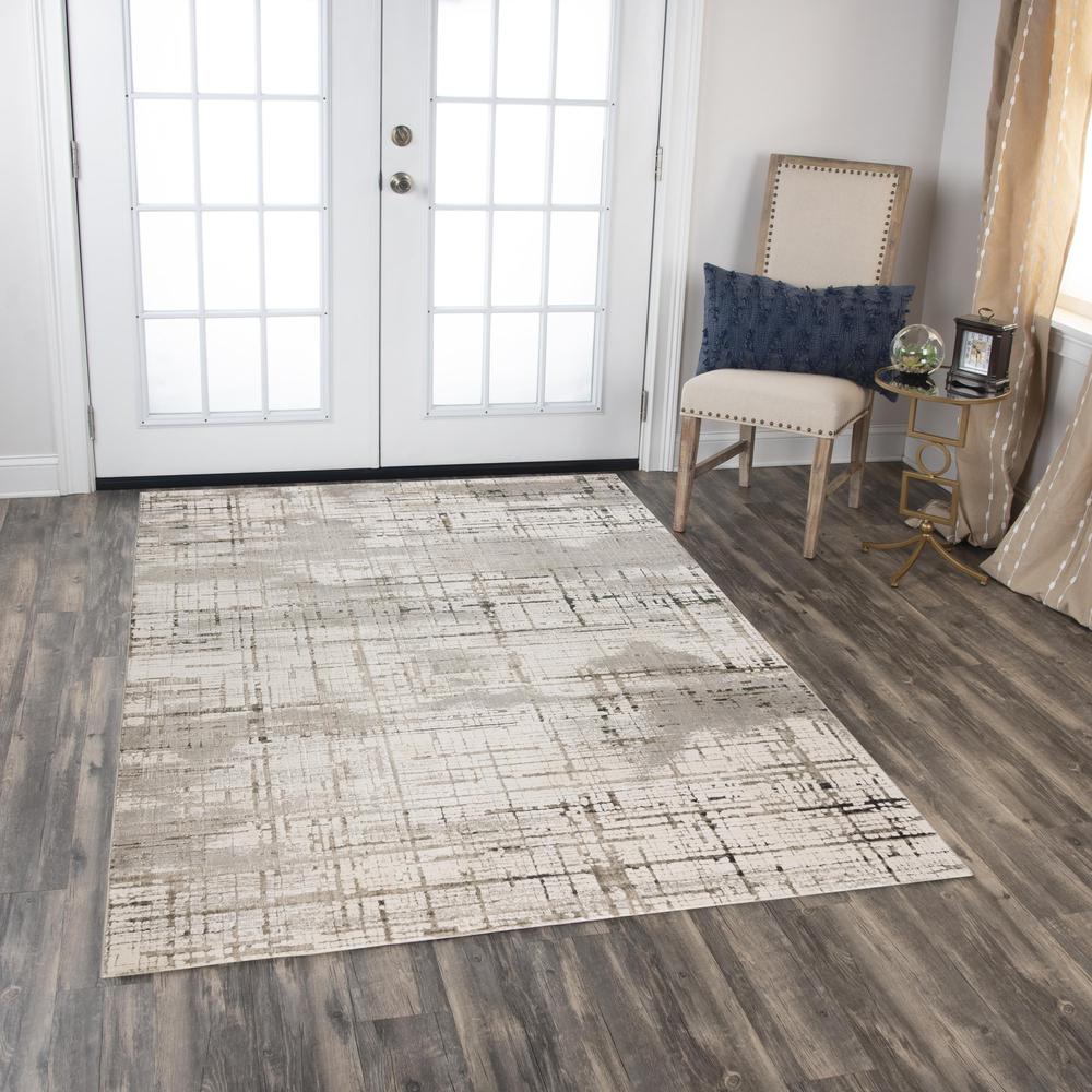 Power Loomed Cut Pile Polyester Rug, 8'10" x 11'10"