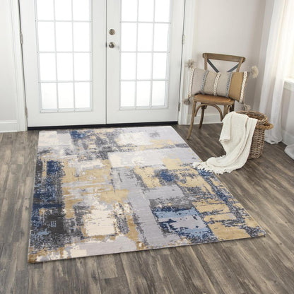 Hybrid Cut Pile NZ Wool/ Tencel Blend Rug, 9' x 12'