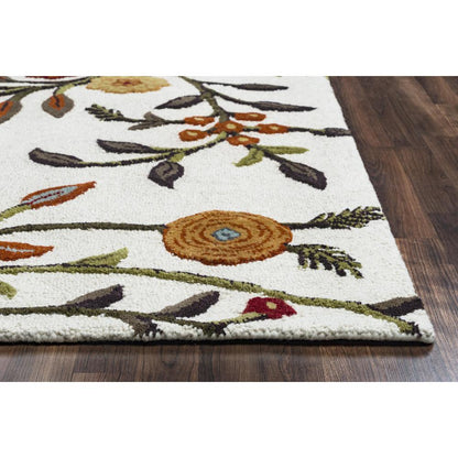 Hand Tufted Cut & Loop Pile Wool/ Viscose Rug, 3' x 5'
