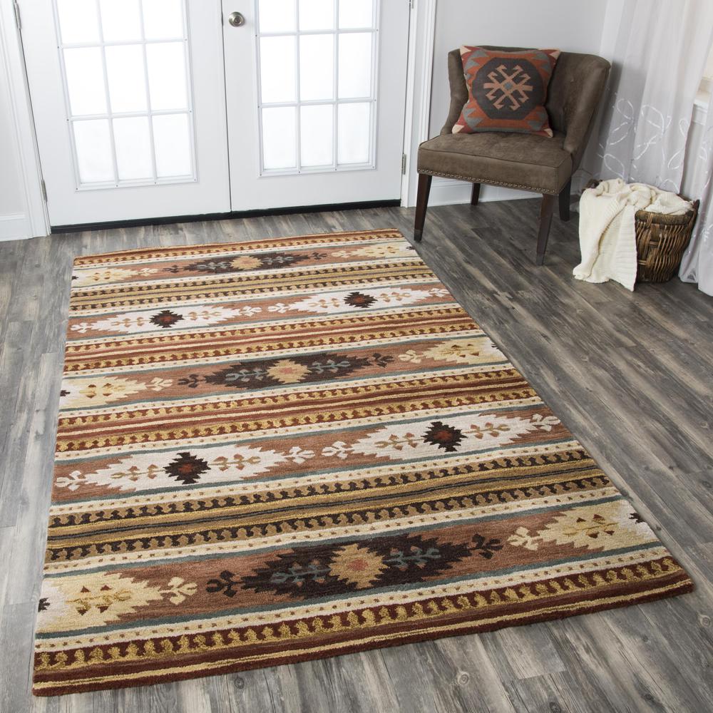 Hand Tufted Cut Pile Wool Rug, 5' x 8'