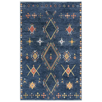 Hand Tufted Loop Pile Wool/ Polyester Internet Rug , 5' x 7'6"