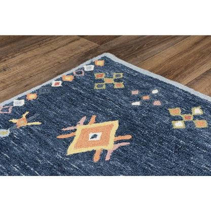 Hand Tufted Loop Pile Wool/ Polyester Internet Rug , 5' x 7'6"