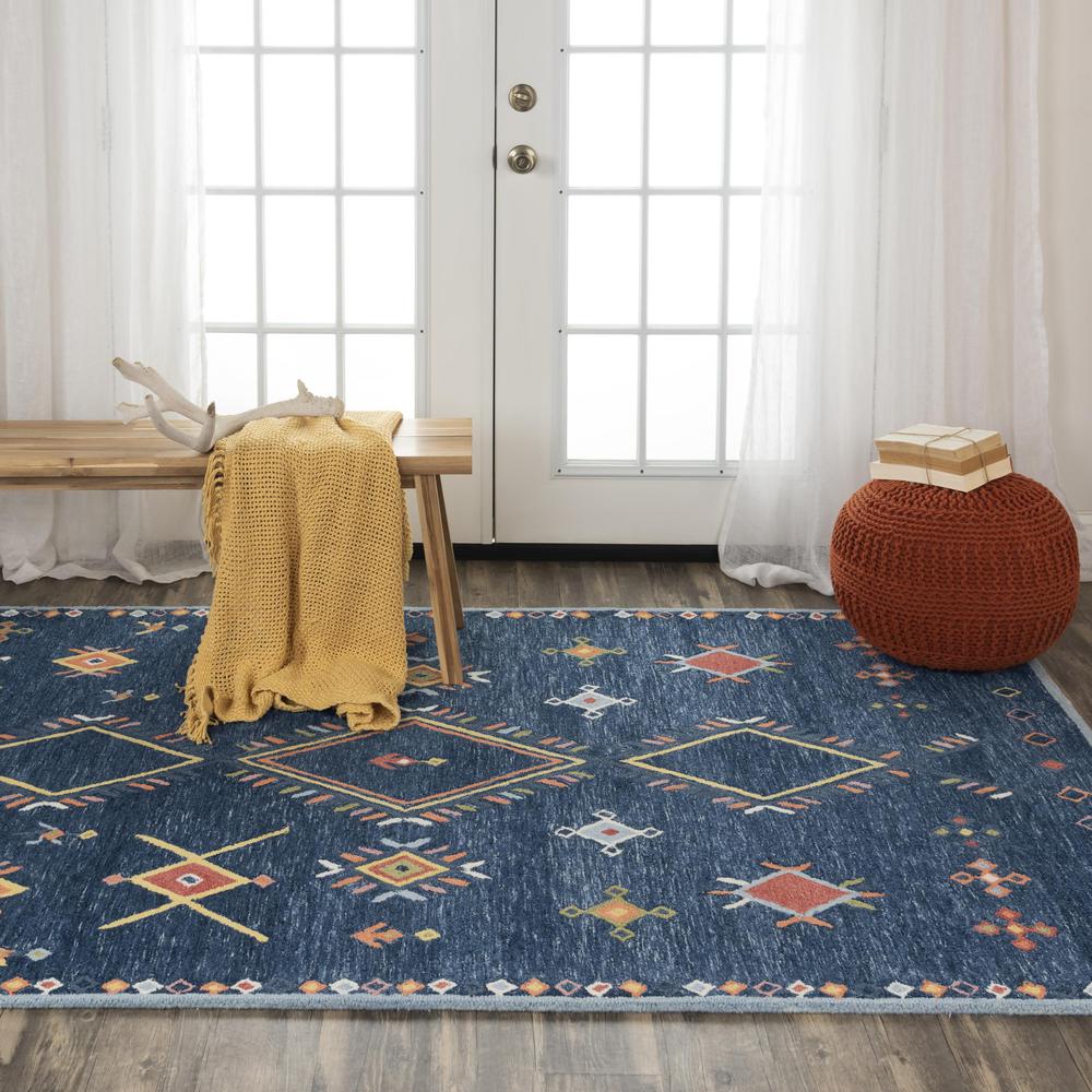 Hand Tufted Loop Pile Wool/ Polyester Internet Rug , 5' x 7'6"