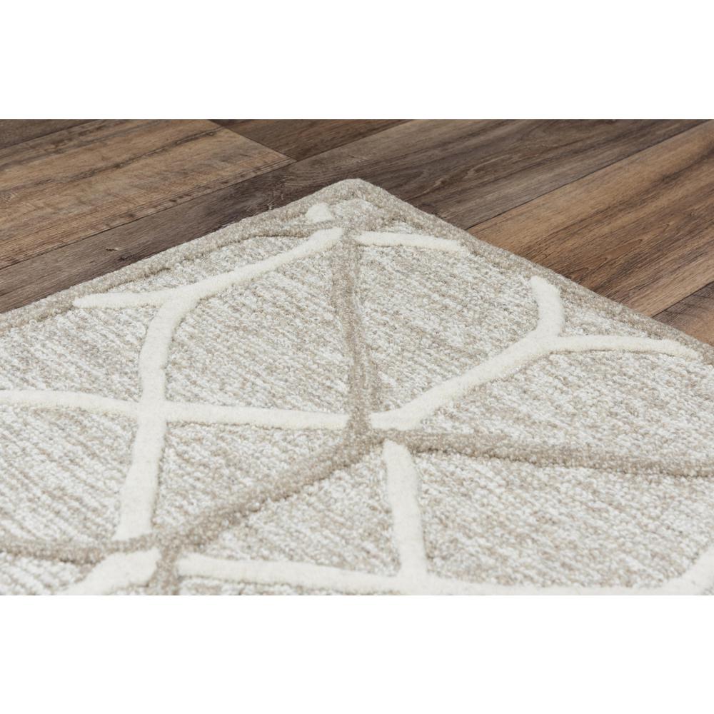 Hand Tufted Loop Pile Wool Internet Rug , 5' x 7'6"