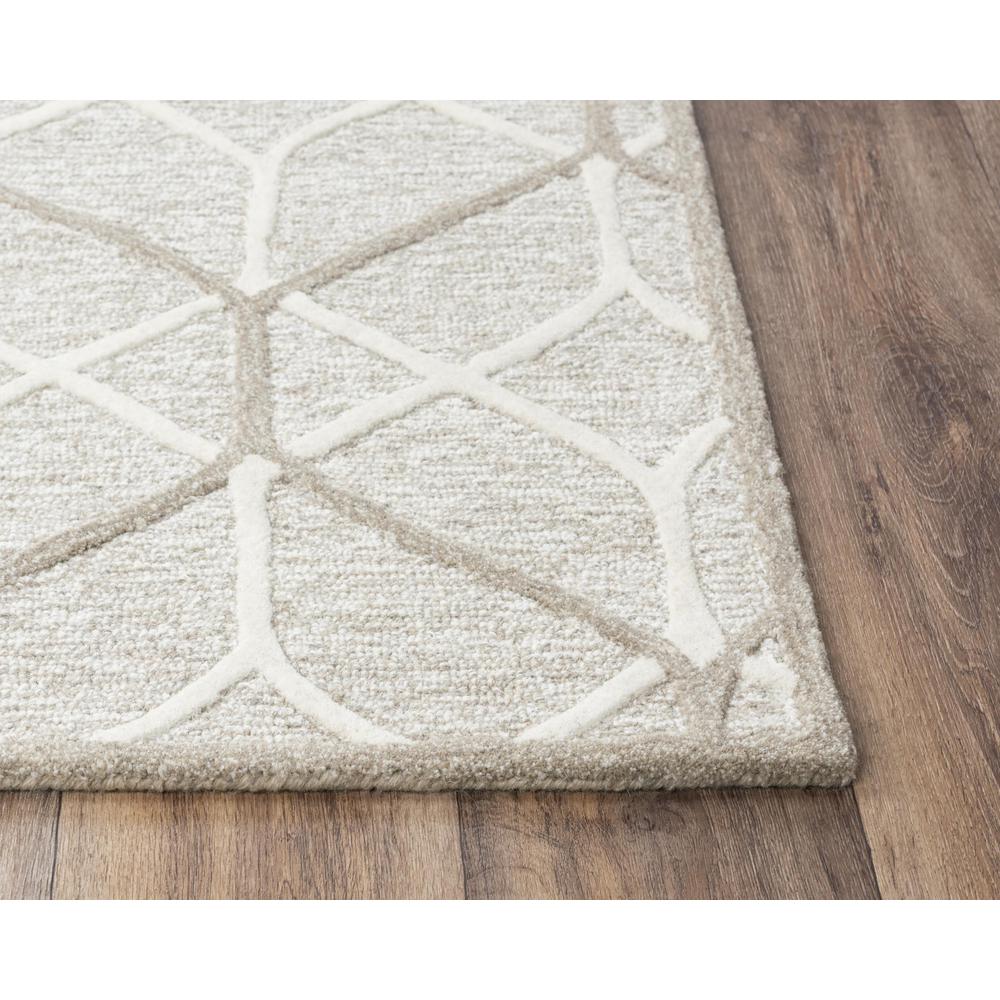 Hand Tufted Loop Pile Wool Internet Rug , 5' x 7'6"