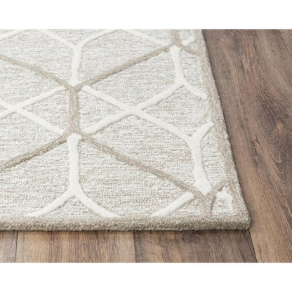 Hand Tufted Loop Pile Wool Internet Rug , 5' x 7'6"