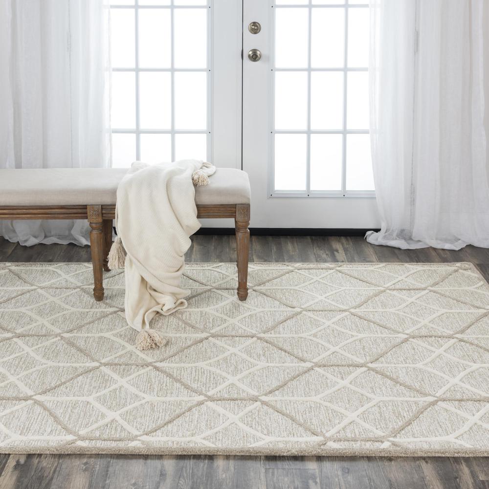 Hand Tufted Loop Pile Wool Internet Rug , 5' x 7'6"
