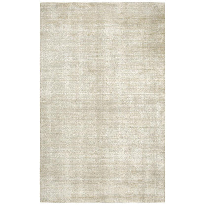 Hand Loomed Cut & Loop Pile Viscose/ Wool Rug, 5' x 8'