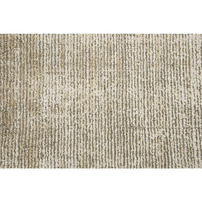 Hand Loomed Cut & Loop Pile Viscose/ Wool Rug, 5' x 8'