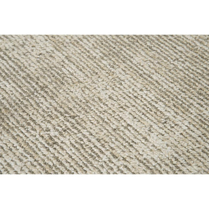 Hand Loomed Cut & Loop Pile Viscose/ Wool Rug, 5' x 8'