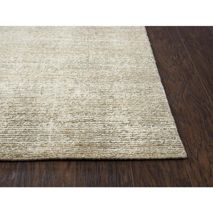 Hand Loomed Cut & Loop Pile Viscose/ Wool Rug, 5' x 8'
