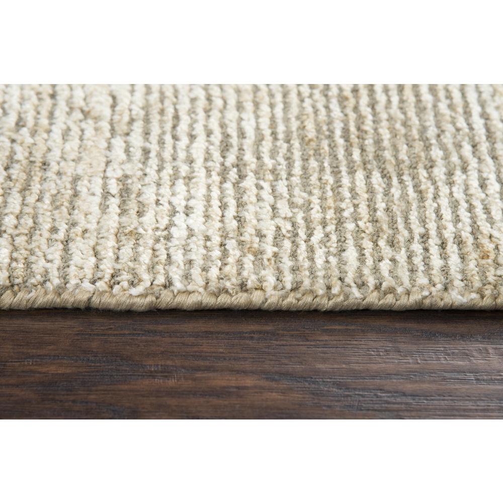 Hand Loomed Cut & Loop Pile Viscose/ Wool Rug, 5' x 8'