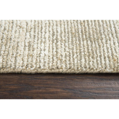 Hand Loomed Cut & Loop Pile Viscose/ Wool Rug, 5' x 8'