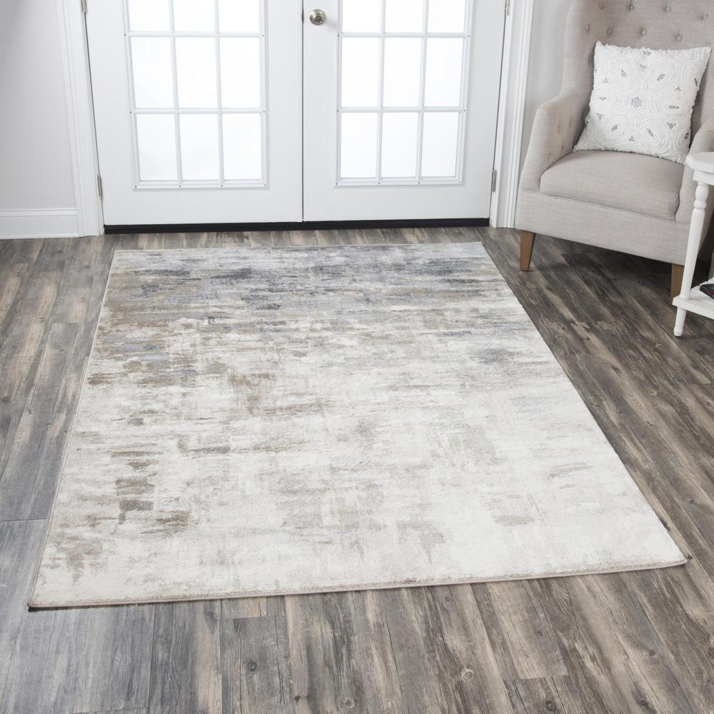 Encore Neutral 5'2" x 7'3" Power-Loomed Rug- EN7258