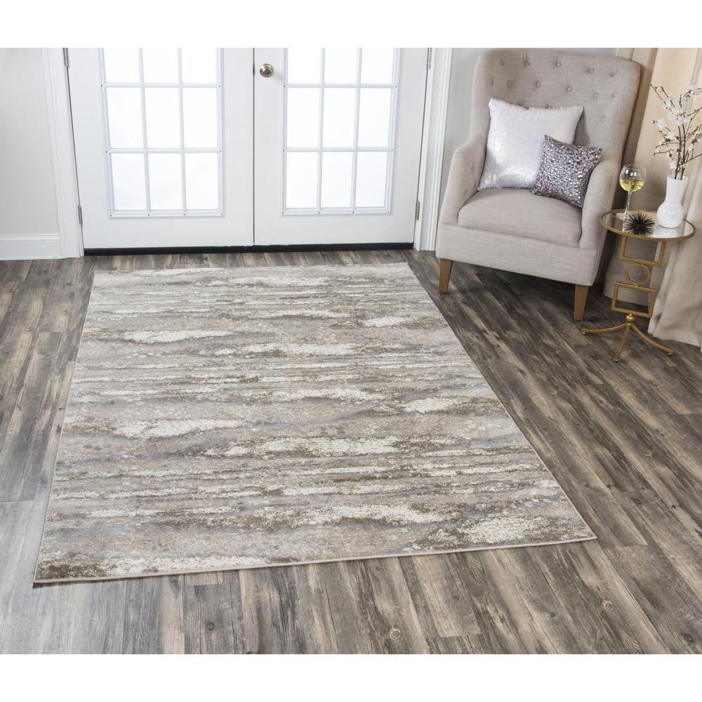 Encore Neutral 5'2" x 7'3" Power-Loomed Rug- EN7264