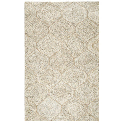 Hand Tufted Loop Pile Wool Rug, 3' x 5'