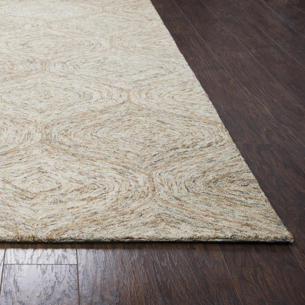 Hand Tufted Loop Pile Wool Rug, 2'6" x 8'