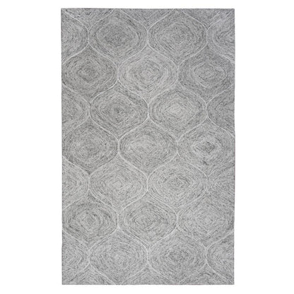 Hand Tufted Loop Pile Wool Rug, 3' x 5'