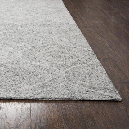 Hand Tufted Loop Pile Wool Rug, 2'6" x 8'