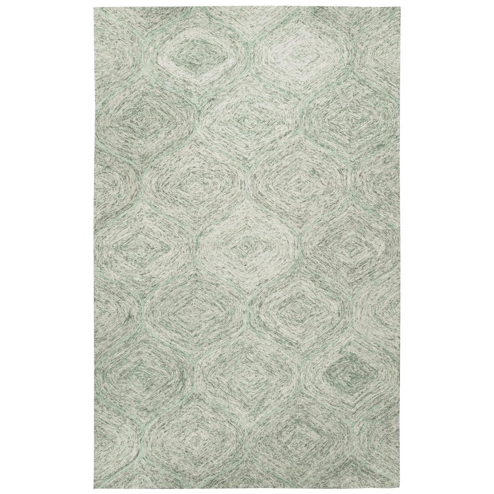 Hand Tufted Loop Pile Wool Rug, 3' x 5'