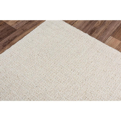 Hand Tufted Loop Pile Wool Rug, 2'6" x 8'