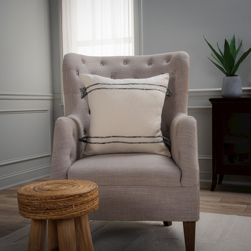 Transitional 20" x 20" Pillow Cover