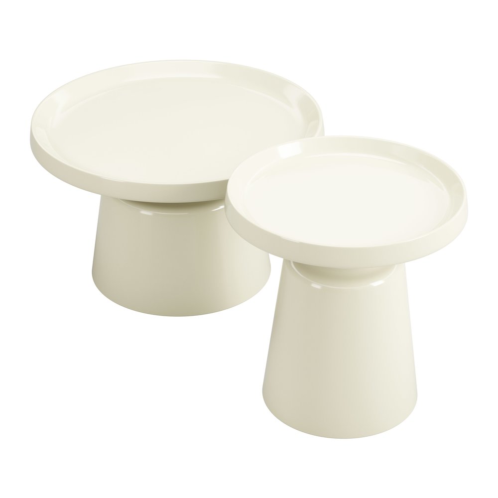 Beurre Coffee Table Set (2-Piece) Ivory
