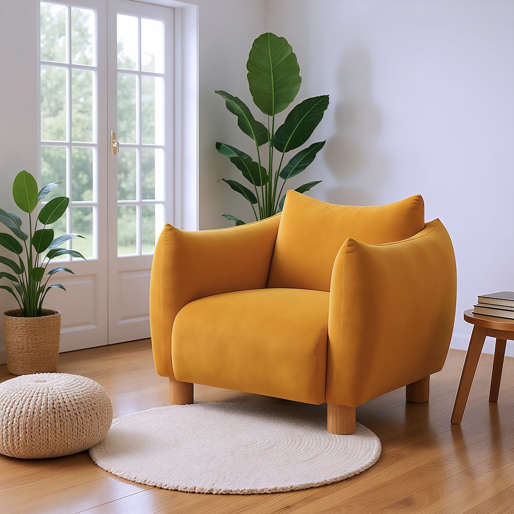 Meia Accent Chair Mustard