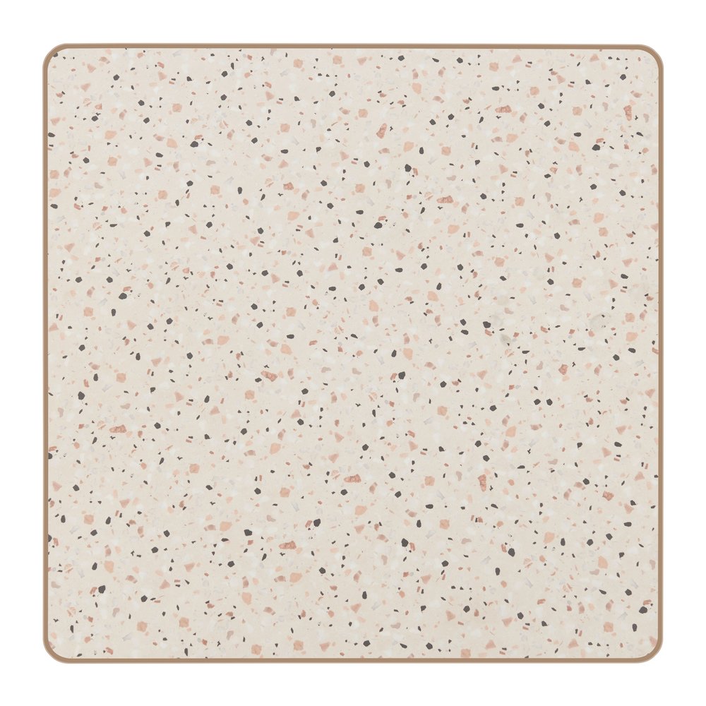 Spot Bar Table Beige & Gold