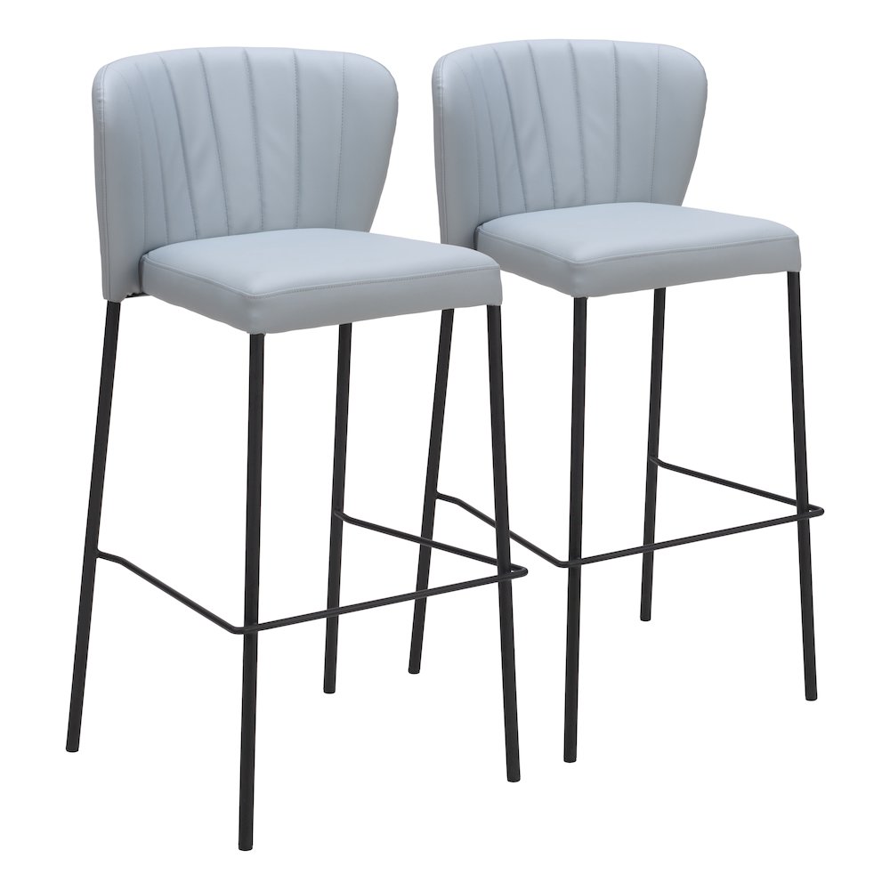 Linz Barstool (Set of 2) Gray
