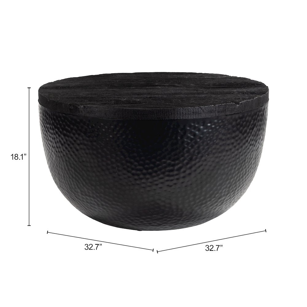 Duskan Storage Coffee Table Black