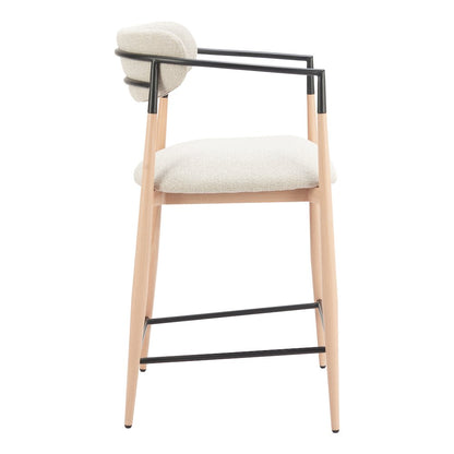 Equinox Counter Stool Oyster Gray & Natural