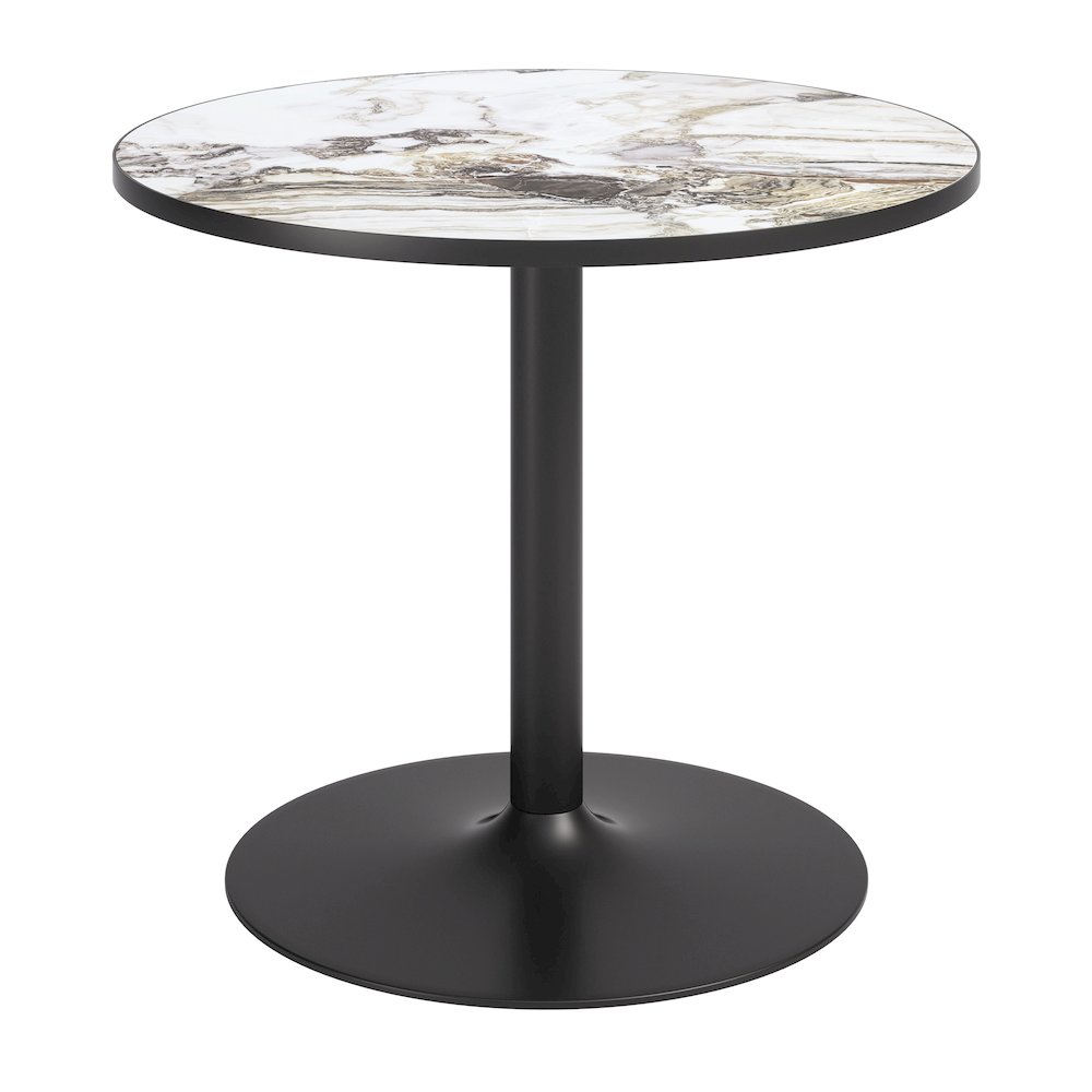 Batu Dining Table Gray & Black