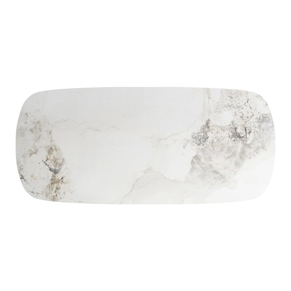 Nooka Dining Table White & Natural