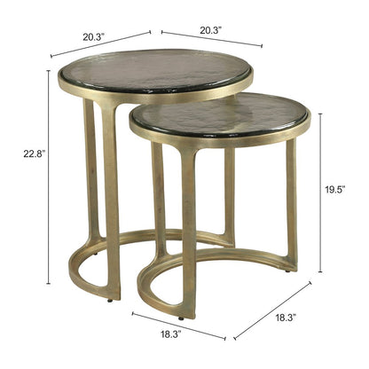 Tessa Nesting Tables (2-Piece) Brass