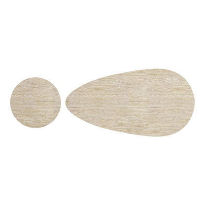 Reyes Coffee Table Set (2-Piece) Natural & Black