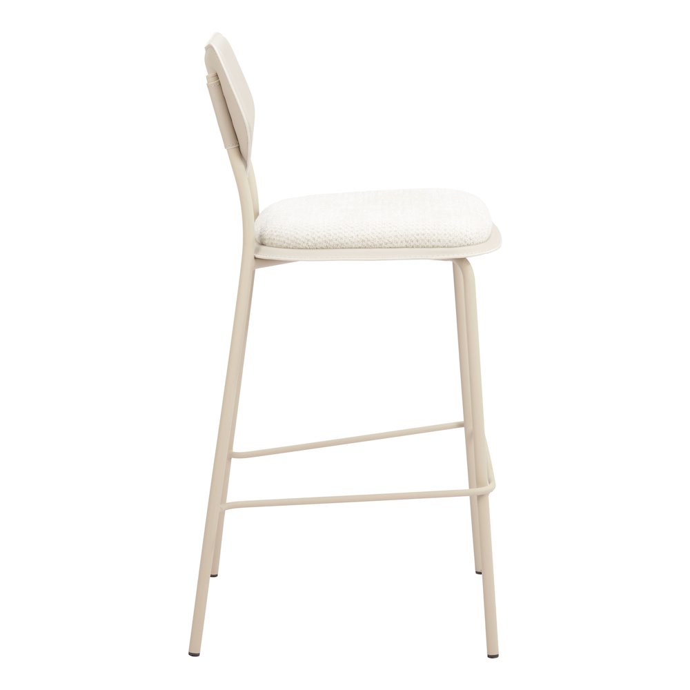 Zeal Barstool (Set of 4) Light Gray & Beige