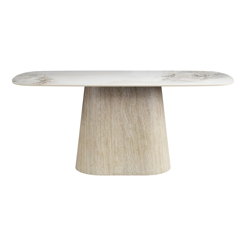 Nooka Dining Table White & Natural