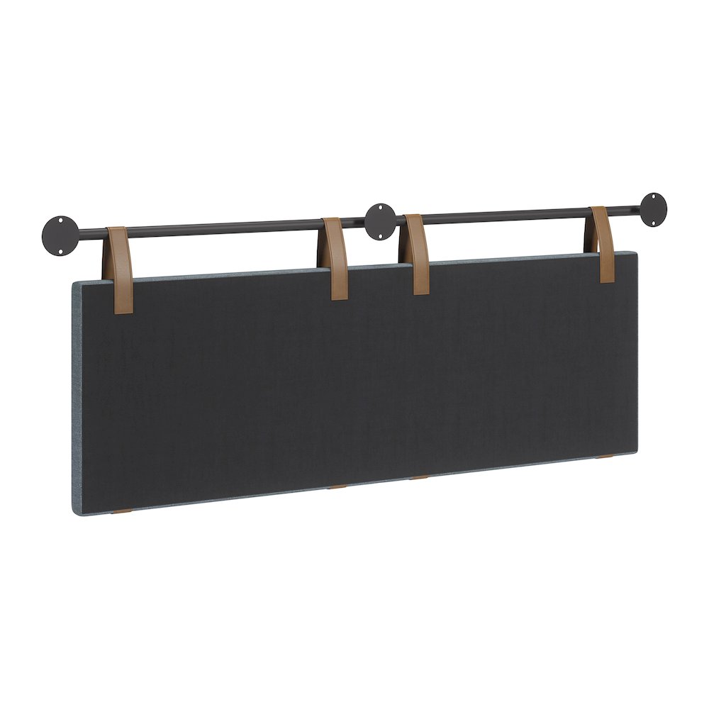 Zeva Floating Queen Headboard Gray