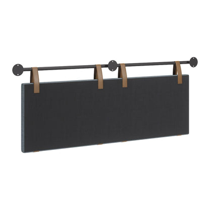Zeva Floating Queen Headboard Gray