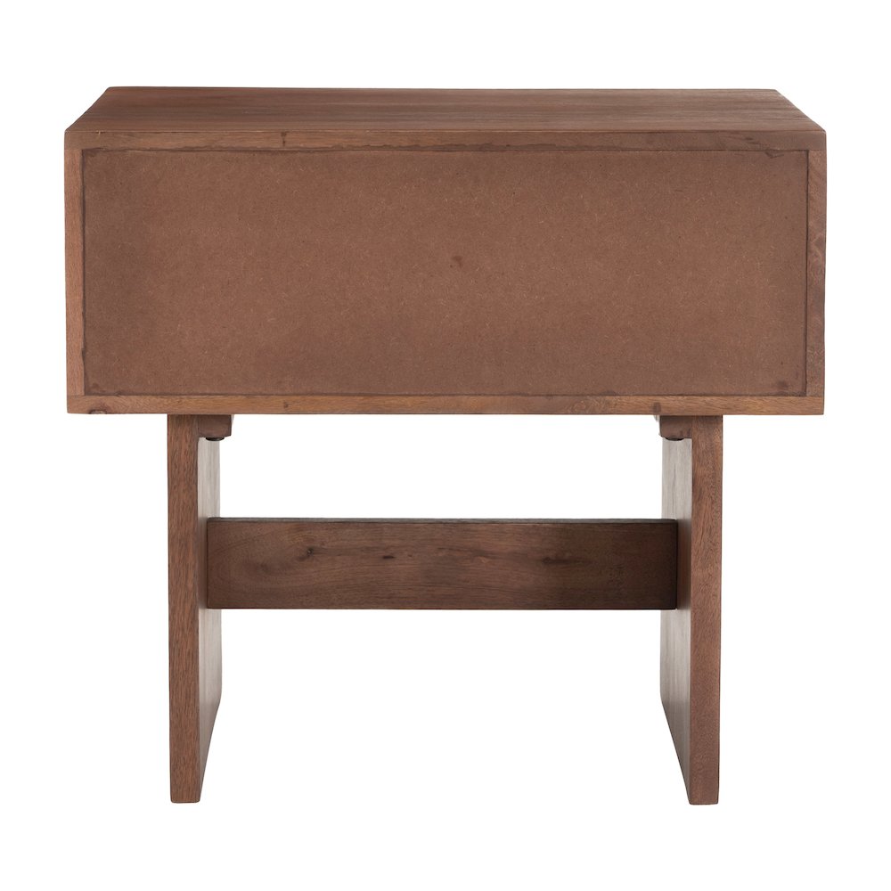 Amaria Nightstand Natural & Walnut