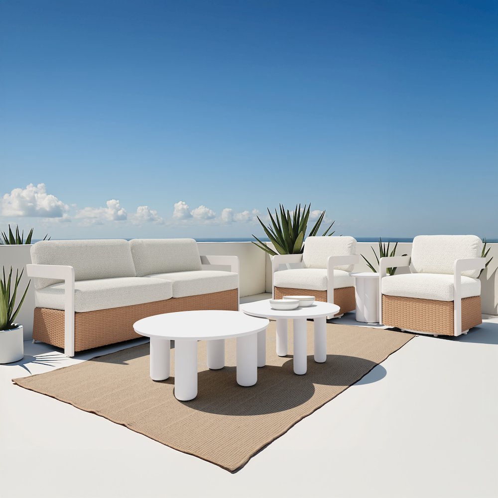 Ola Coffee Table Set (2-Piece) White