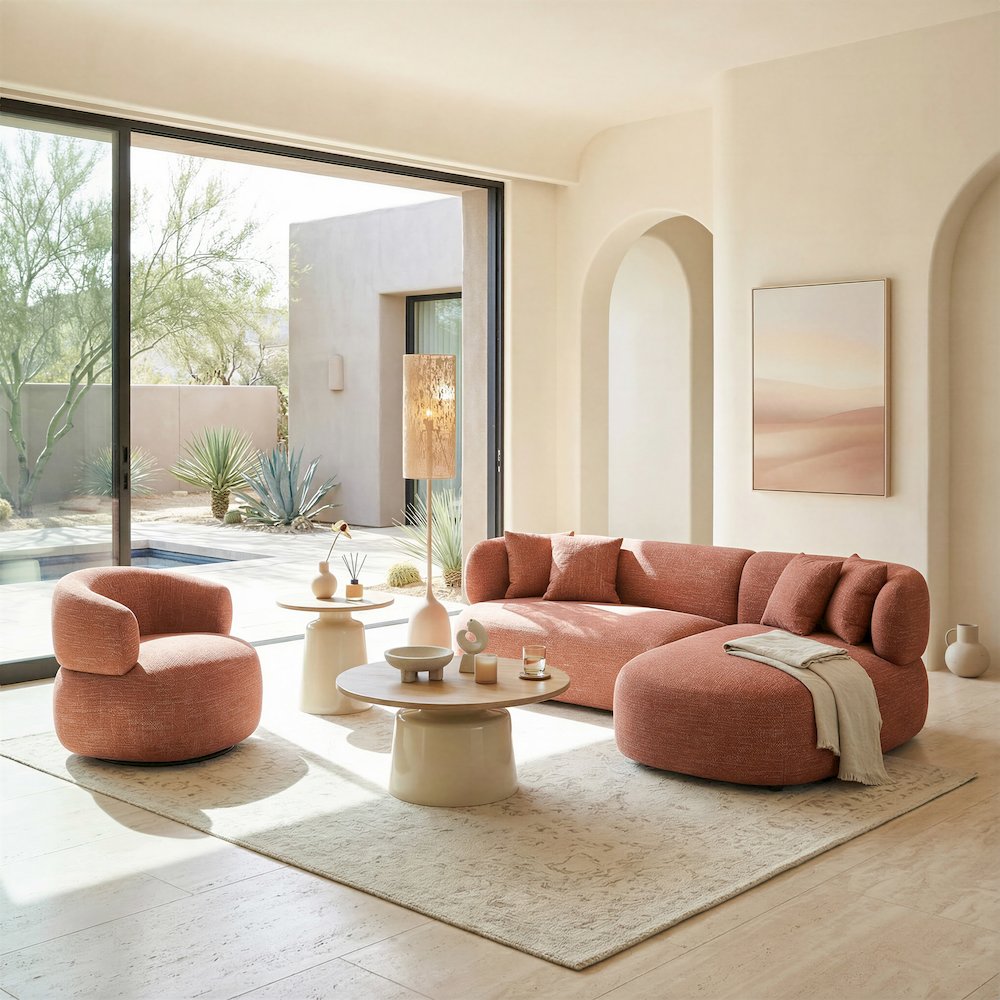 Venezia Swivel Chair Brown