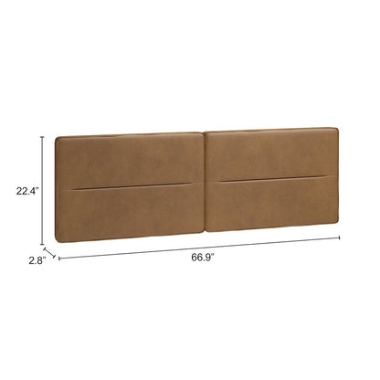 Cove Floating Queen Headboard Brown