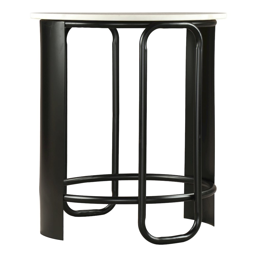 Obel Side Table White & Black