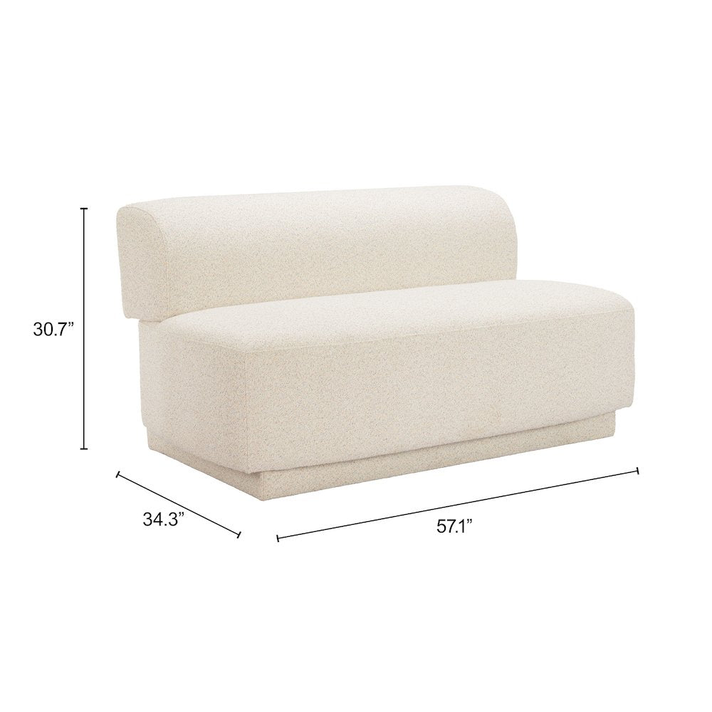 Anese Loveseat Multigrain Beige