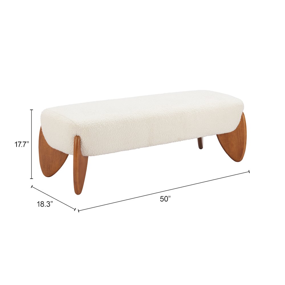 Charm Bench Ivory