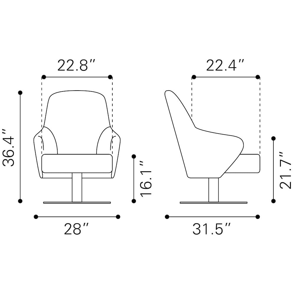 Withby Accent Chair Gray