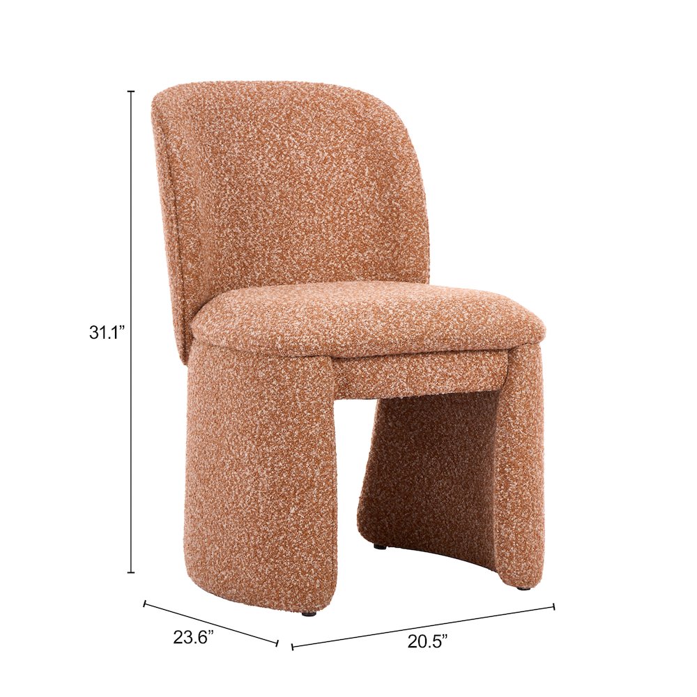 Citrine Dining Chair (Set of 2) Biscuit Brown