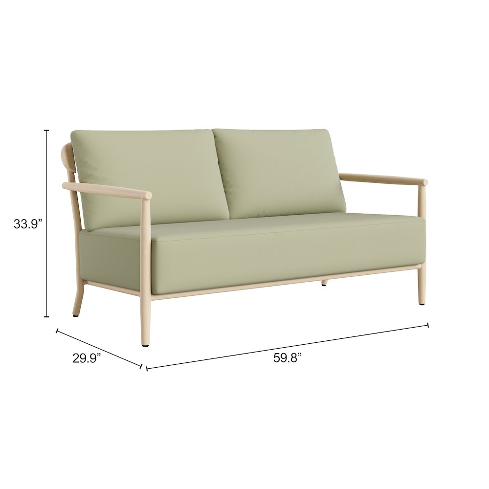 Sora Loveseat Green